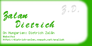 zalan dietrich business card